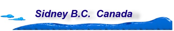 Sidney BC, Canada home page, banner.